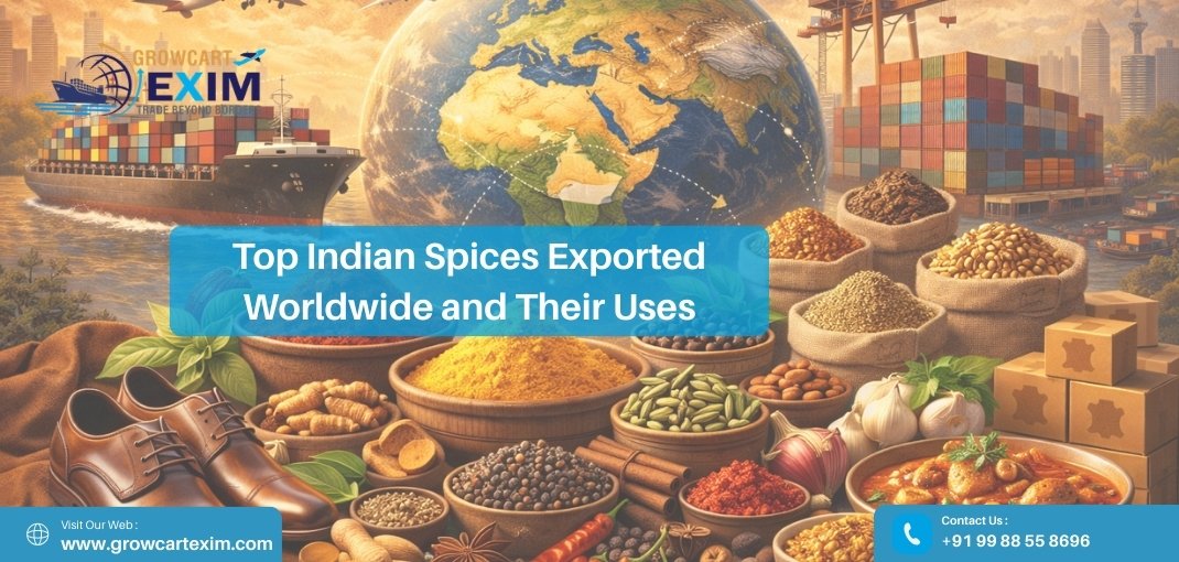 Top Indian Spices Exported Worldwide and Their Uses - Growcart Exim