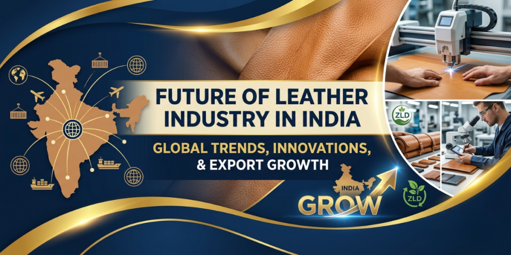Future of leather industry in India highlighting global trends, innovations, export growth, leather manufacturing technology and sustainable practices