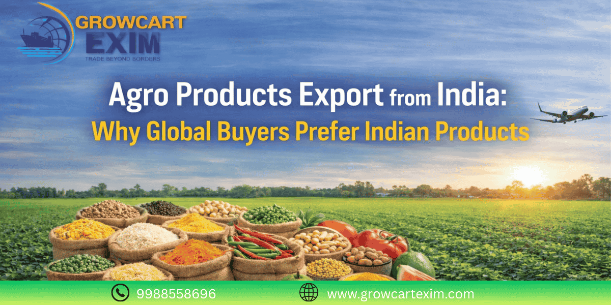 Agro products export from india